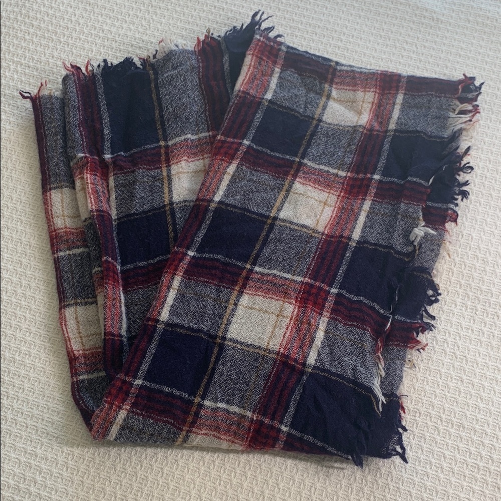 Madewell plaid wool scarf